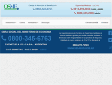 Tablet Screenshot of osme.org.ar